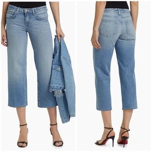 NWT L’Agence Blaine Low Rise Crop Stovepipe Jeans Caruso Blue Sz 29
